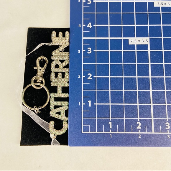Catherine Silver Rhinestone Keychain - Picture 2 of 2